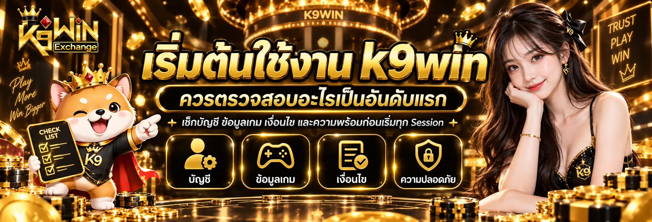 เริ่มต้นใช้งาน k9win ควรตรวจสอบอะไรเป็นอันดับแรก